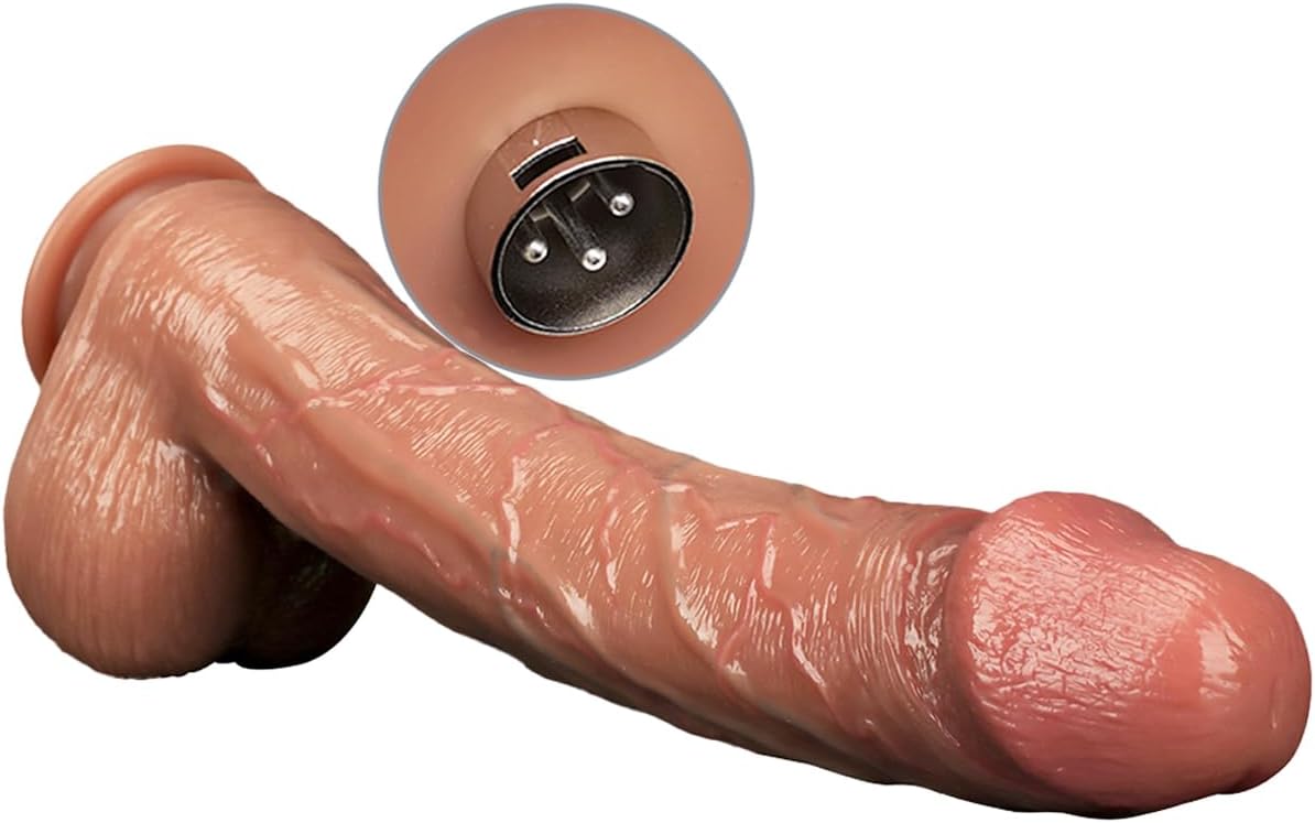 Huge Realistic Dildos 14" Extra Long Lifelike Penis with 3XLR Adapter for Sex Machine Dual Density Liquid Silicone Dildo G Spot Anal Play Adult Sex Toy