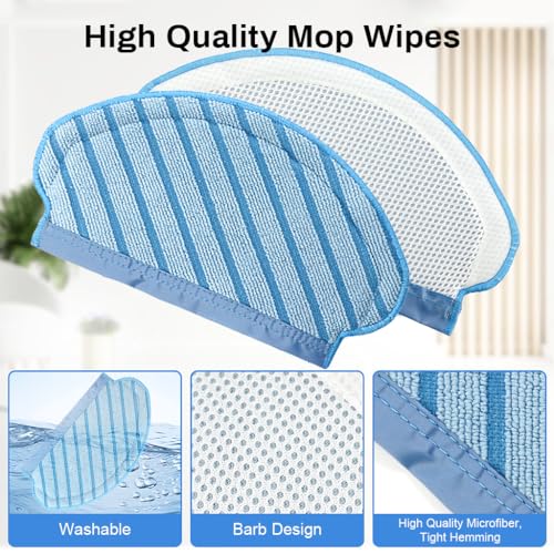 Image of HASTHIP Filter Brush Mop Cloth Set for Ecovacs Deebot Ozmo 920 950 T5 N5 N8 T5 Max, T5 Power Vacuum Deebot N8 Replacement Accessories for Deebot.