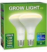 Briignite 2 Pack LED Grow Light Bulb, BR30 Grow Light Bulbs, Full Spectrum Grow Light 12W, Plant ...