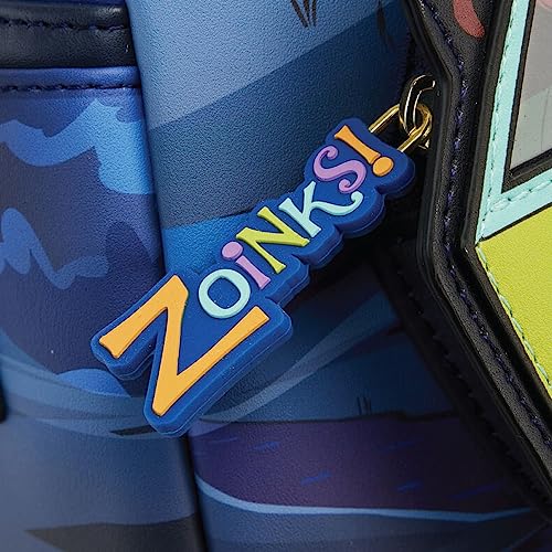 Loungefly Mini mochila WB 100º aniversário Looney Tunes & Scooby Doo Mashup, Azul, One Size, Mini mo