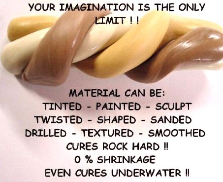 Miniatura 3 de All Purpose Epoxy Masilla todos Juego 3Lb. Kit (2unidades) Taxidermia de Pinta, reparaciones en el hogar, Artes & Artesanías, muñeca Restauración &