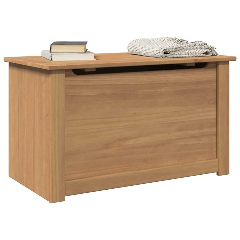 Baule in legno Panama con coperchio, 79 x 42 x 46 cm, in legno di