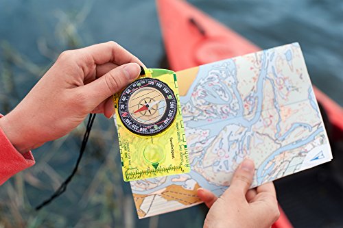 Orienteering Compass - Hiking Backpacking Compass - Advanced Scout Compass for Camping and Navigation - Boy Scout Compass for Kids - Professional Field Compass for Map Reading - Best Survival Gifts