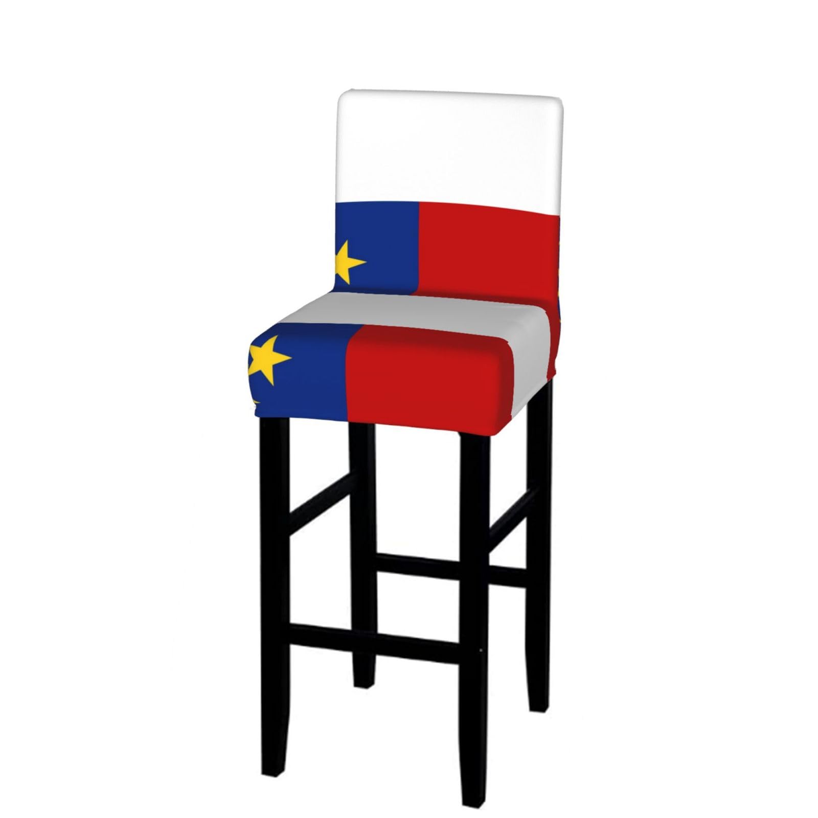 CNTDBU Malacca Flag Bar Stool Cover-Stretchy Chair Slipcover for Kitchen