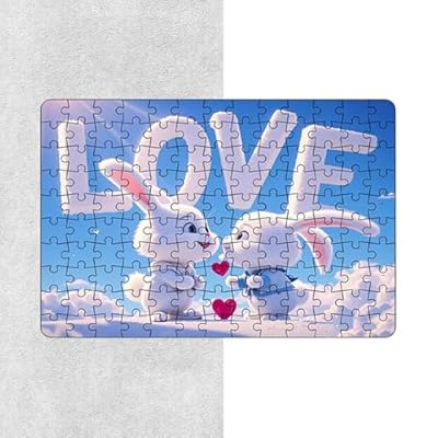 Rompecabezas de madera de San Valentín,Rompecabezas del día de San Valentín | Rompecabezas con tema de animales | Rompecabezas de madera de San Valentín Rompecabezas románticos para niños mayores de 1 | Ya disponible en tu tienda friki favorita! En mundofriki.es!