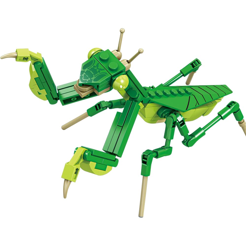 Juguete de ConstruccióN de Insectos Cokomono, 103 Piezas de Juguete de ConstruccióN de Mantis Religiosa, Bloques de Construcción para Niños a Partir de 3 Años, Entretenimiento Familiar Interactivo