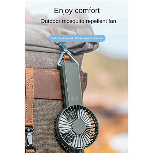 Ventilador de mano portátil USB pequeño con repelente de mosquitos 8
