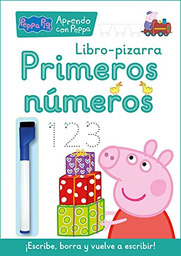 Peppa Pig. Primeros aprendizajes   Aprendo con Peppa Pig. Primeros números (Libro pizarra): ¡Escribe, borra y vuelve a escribir! (Altea)
