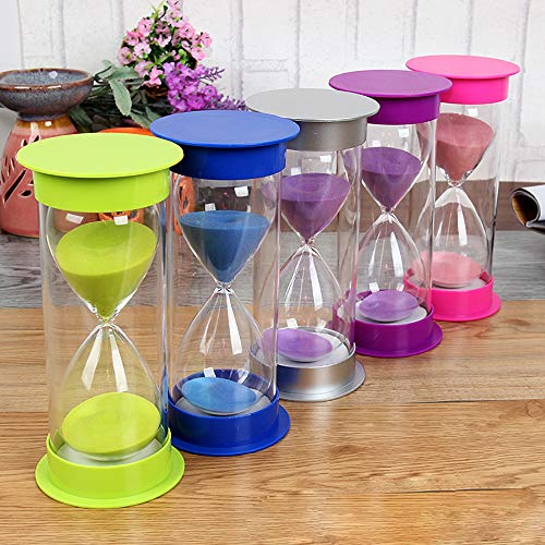 Clessidra con sabbia, 6 colori, 5 min / 10 min /