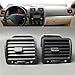 Dashboard Air Conditioning Left Right AC Outlet Air Vent Compatible with VW Golf 5 GTI Jetta 2006-2011 MK5 R32 Rabbit 1K0819709 1K0819710(Black Right)