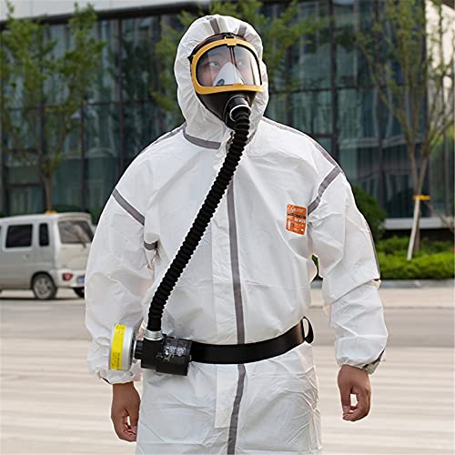 Maschera respiratoria elettrica a flusso costante ad aria - Protezione completa del viso per sabbiatura, prodotti chimici e sicurezza di laboratorio