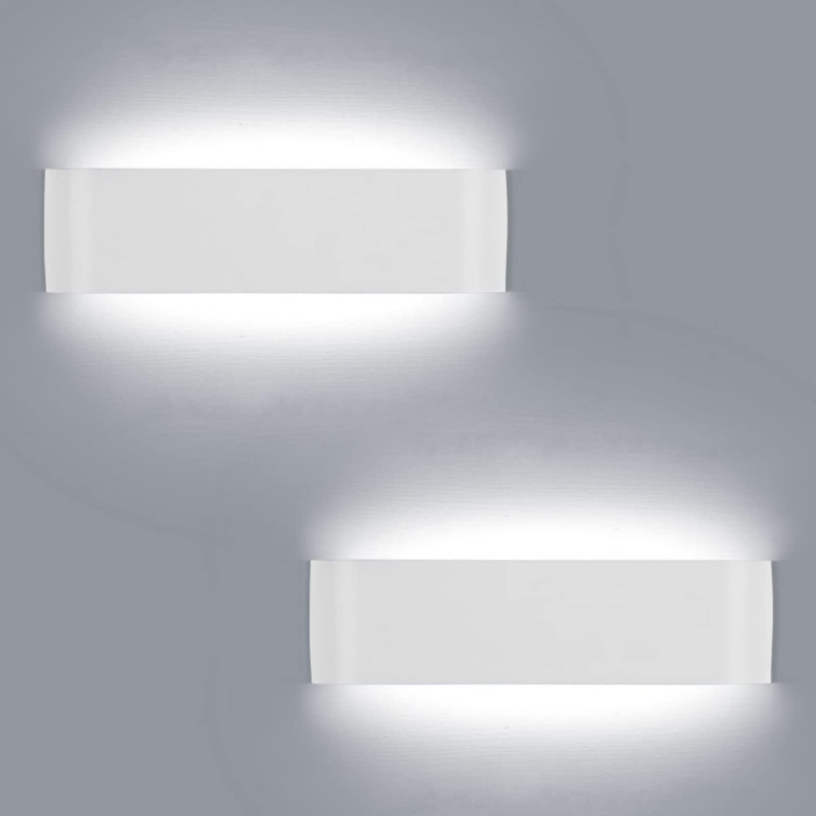 Applique Da Parete LED 12W - 2 Pezzi, 3000K Giallo Caldo, Per Camera Da Letto E Soggiorno - Foto 7