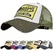 UMIPUBO Gorra de béisbol para Hombre Ajustable Classic Mesh Gorra Unisex molienda Borde Haga Viejo Sombrero (Verde ejército)