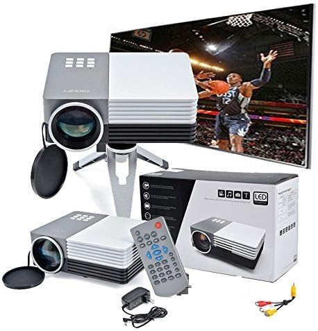 Bestcrew Mini Multimedia Portable LCD LED Video Game HOME Cinema Theater Movie Projector Pocket Support Mobile HDMI,VAG,USB,AV, SD