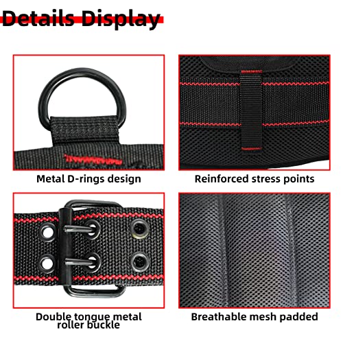 Melotough Padded Work Belt Comfortable Tool Belt With D Rings，Heavy Duty Work Belts With Handle Strap For Electrical,Construction,Plumber,Carpenter (Xxl) #TOP2