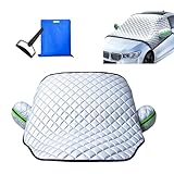 『Material impermeable y duradero』:Protector de Parabrisas para Audi A3 Sedan/Cabriolet (2013-2025).Fabricada con lámina de aluminio PEVA y una capa compuesta, la cubierta para nieve previene eficazmente la penetración del agua. El relleno de algodón y el material engrosado previenen la acumulación de escarcha en el parabrisas y protegen eficazmente contra el frío, la humedad y las inclemencias del tiempo. La cubierta para nieve es resistente a los arañazos y duradera.