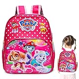 LHYQDM Patrulla Canina Mochila,Mochilas Infantiles Patrulla Canina,Mochila Patrulla Canina Niña,Mochila Infantil Niña De Rosa,Cartoon Mochila,Para Regalo Infantil,Mochila Escolar Infantil