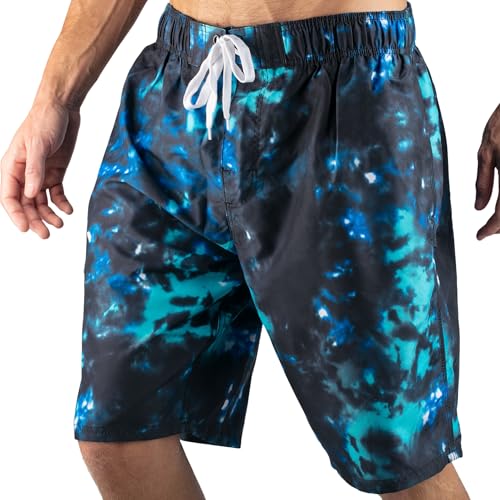 Image of Kanu Surf Men's Big Viper Extended Size Stripe Swim Trunk