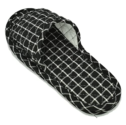 Image of Ultralight Soft Indoor Open Toe Cotton linen Slippers Absorb Sweat Cloth Bottom House Slippers