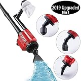 Upgraded Electric Gravel Cleaner Fish Tank, 6 in 1 Sludge Extractor, Tank Siphon...