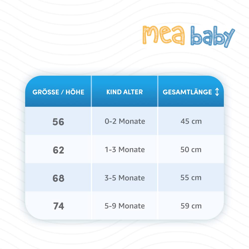 MEA BABY Pelele de bebé unisex con estampado 100% algodón en paquete de 5 unidades para bebé para niñas