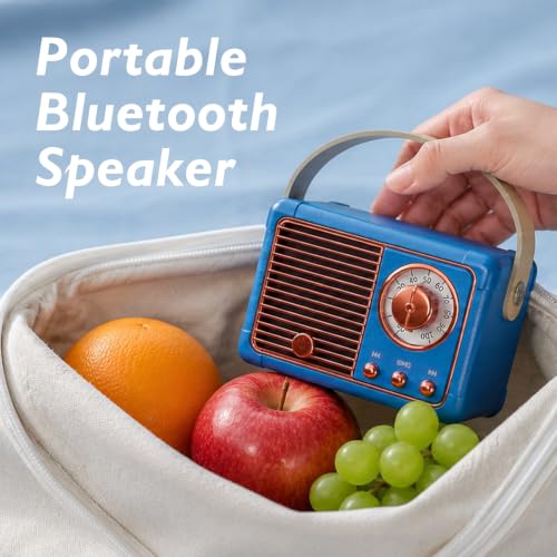 Image of Dosmix Retro Bluetooth Speaker,Vintage Decor,Mini Gift for Women Girl Teens
