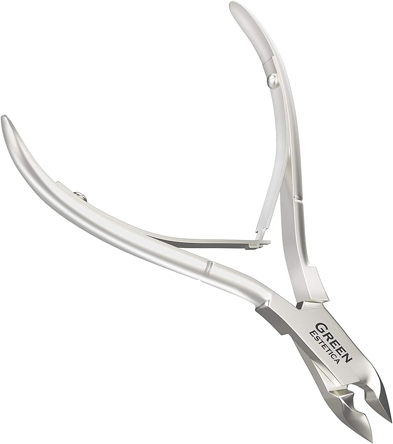 Professional Cuticle Trimmer Nail Cuticle Cutter Stainless Steel Cuticle Nippers with Sharp Blades Clippers Manicure Tools Double Spring for Nail Care Pedicure Nail Tool (Silver)