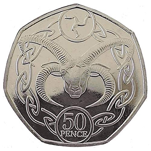 2019 Isle of Man Manx Loaghtan Sheep Ram 50p Pence "Low Mintage"