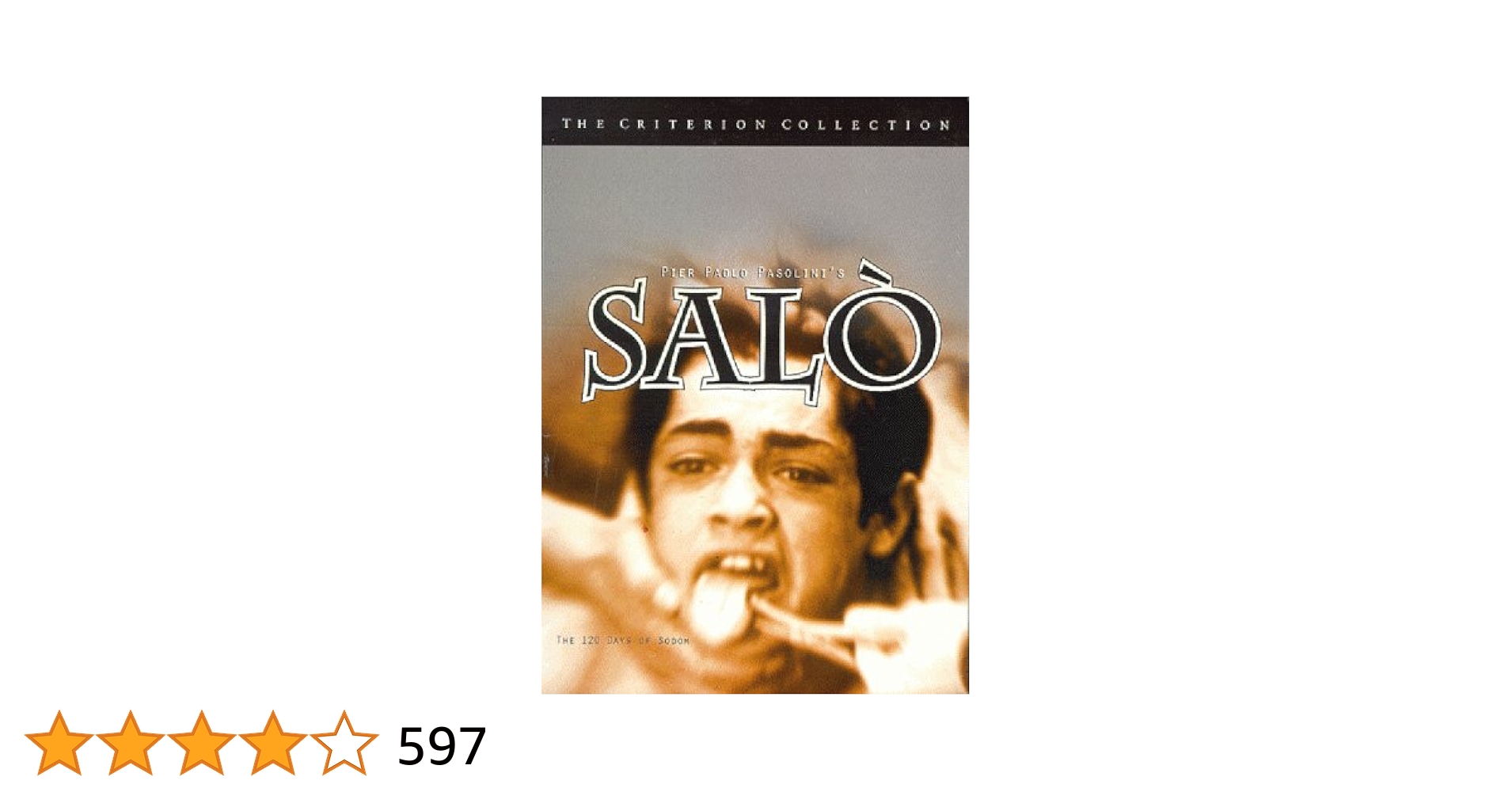 Amazon.co.jp: Salò o le 120 giornate di Sodoma [DVD] [Import