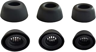 イヤーピース Soundcore Liberty 4 NCイヤホン用イヤーピース Ankerイヤホン用 Soundcoreイヤホン用Liberty 4 NCに対応するイヤーピース シリコン製イヤホンキャップ 3サイズ 3ペア ブラック (4NC126B3P)