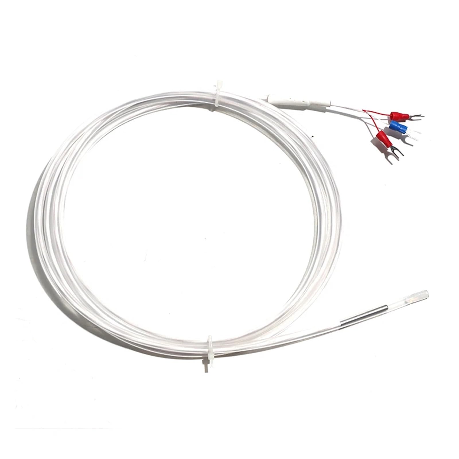 Sensor de termopar tipo PT100/K - Sonda interna acero inoxidable, 3x30 mm, 1-5 M, -50~260 °C (1 unidad)