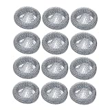 Yardenfun 12個洗濯機用排水ホースフィルター 入り ステンレス製糸くずキャッチャー ホース先端に簡単装着 排水詰まり防止