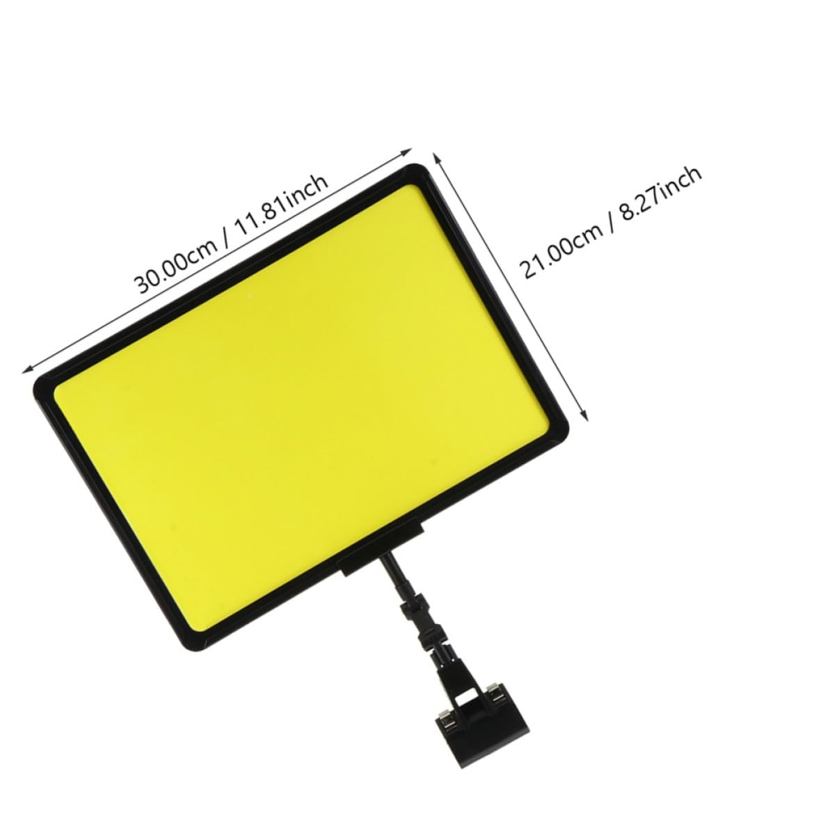 ULTECHNOVO Supporto per Cartelli Prezzi Supermercato con Clip in Abs, Porta Etichette Prezzo Estensibile per Negozi, Esposizione Cartellini Pubblicitari 3 Pezzi per Interni ed Esterni
