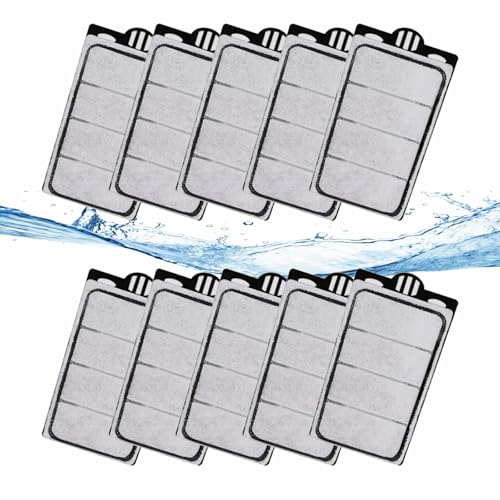Image of GOZILLA 10 Pack Aquarium Filter Cartridges, Filters for Turtle Tank Replacement Plates, Sponge Filter Suitable for 3.5W 74GPH Low Water Filters.