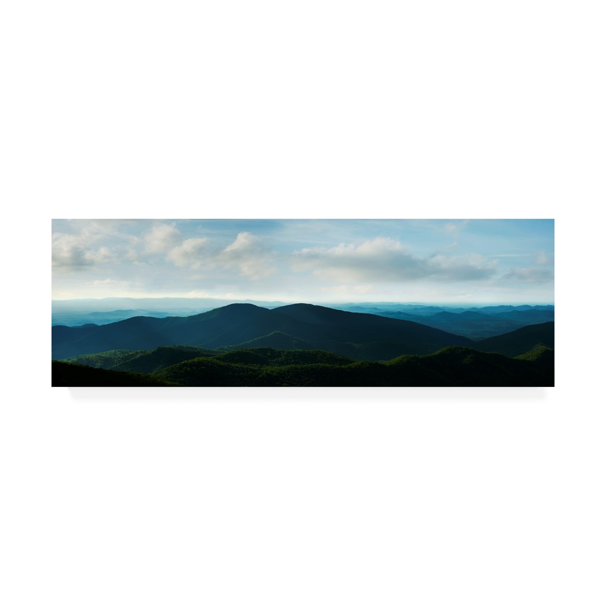 James Mcloughlin 'Misty Mountains V' Canvas Art