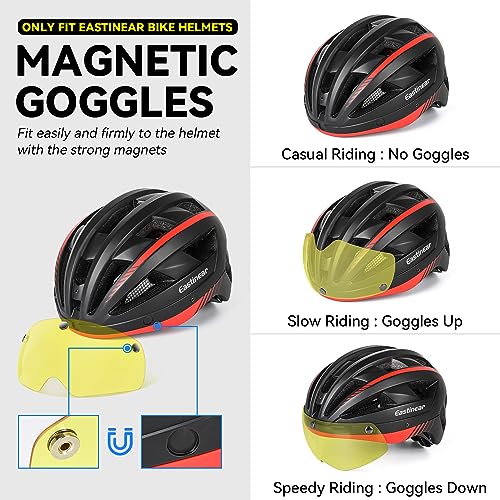 EASTINEAR Goggles For Bike Helmets Detachable