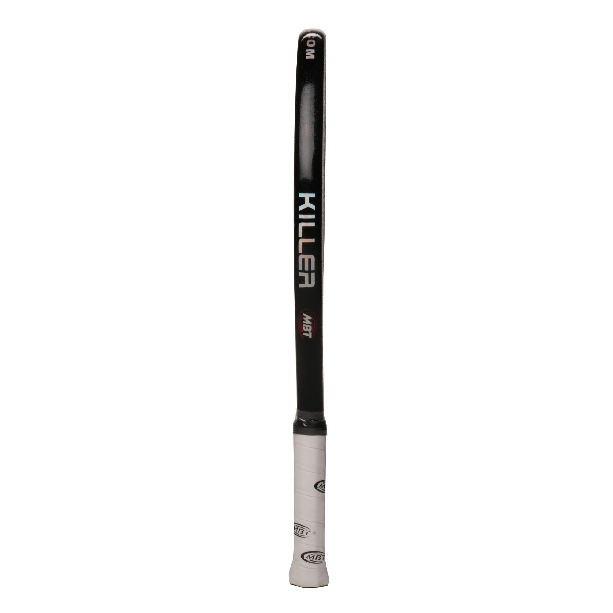 MBT KILLER, Racchetta Beach Tennis 3K Carbonio Triple Layer - Trattamento ruvido- Eva High Power – Leggera e Bilanciata – Profilo 22 mm - Custodia inclusa - testimonial Andrea Reginato