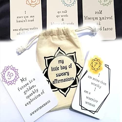 24pcs Funny Affirmation Card Gift, self improvement oath card oath affirmation cards positive affirmation card inspirational phrase self encouragement affirmation card set (24pcs)