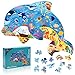 Puzzle Delfino,108 Pezzi Puzzle Bambini Jigsaw 3 4 5 6 7 8 9 Anni, Giochi Bambini Puzzle, Animal Puzzle Bimbi, Ragazza Ragazzo Regalo Puzzle