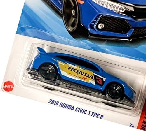 Carrinho Miniatura Hot Wheels 2018 Honda Civic Type R Azul 2025 - JBB77