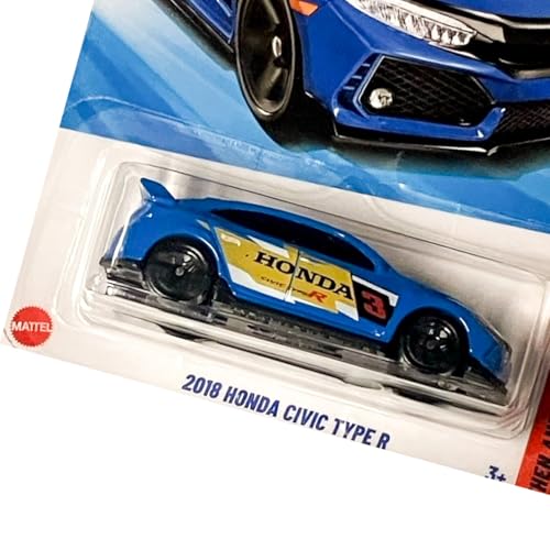 Carrinho Miniatura Hot Wheels 2018 Honda Civic Type R Azul 2025 - JBB77