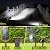 ROSHWEY Solar Spot Lights Outdoor - 600LM Spotlights Waterproof Outside Flood Lighting for Driveway Backyard Patio Garden Landscape Deck Garage (Cool White, 2 Pack)