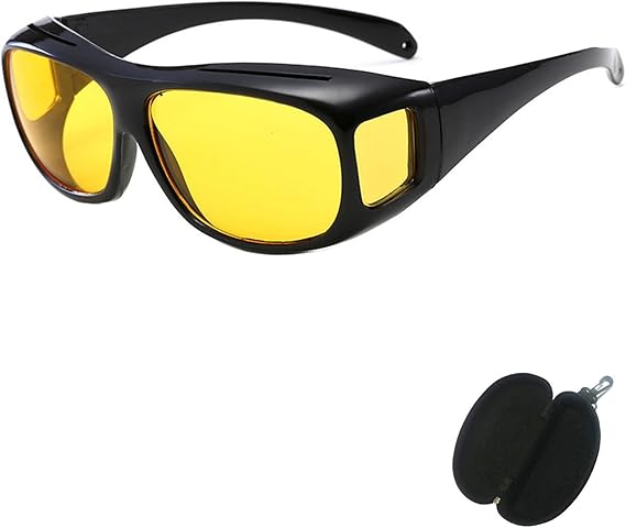 Occhiali Guida Notturna Fanyil - 2 Pezzi, Lenti Gialle Antiriflesso, Per Uomo E Donna, Visione Sicura - Foto 10
