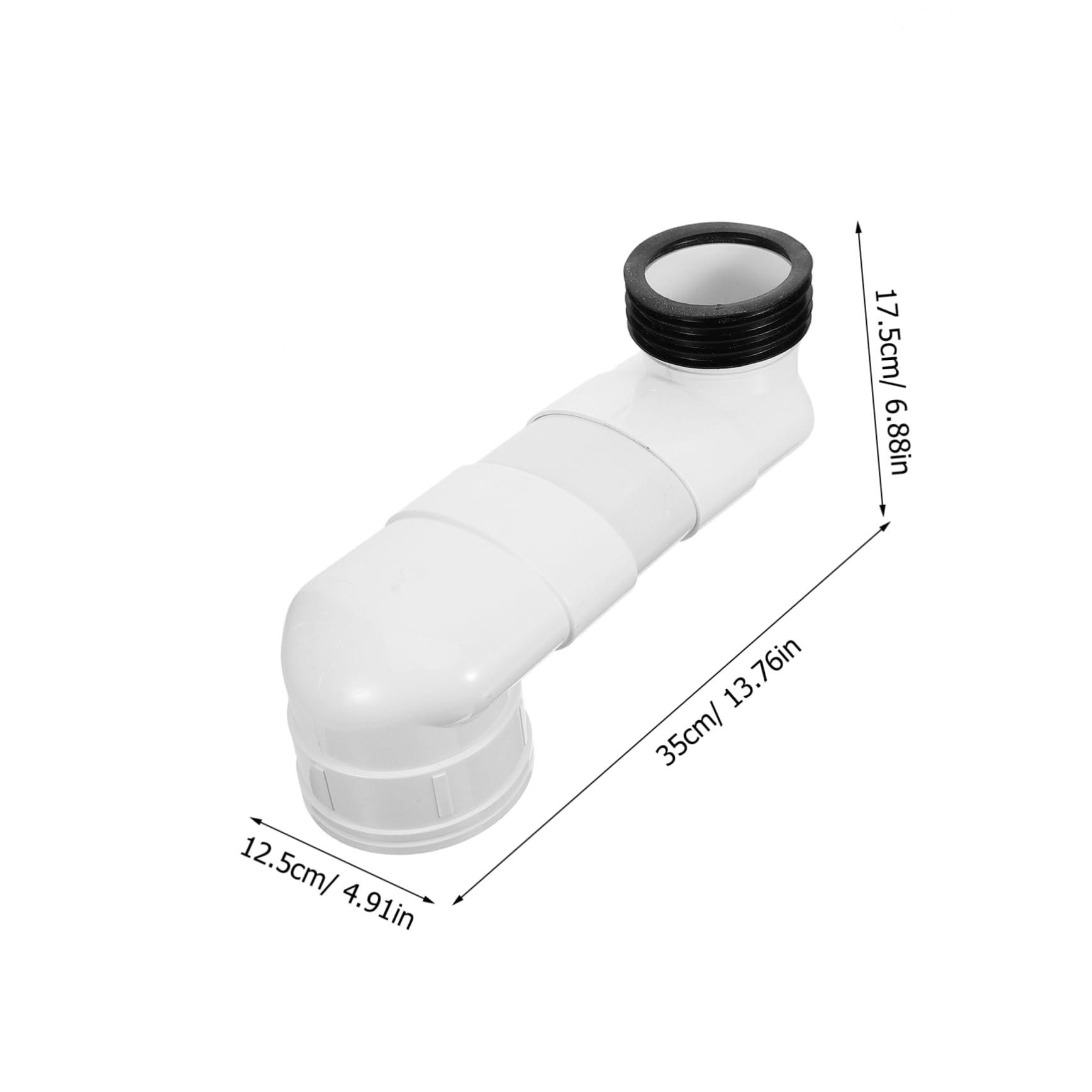 Dispositivo Massima tra Fori di 10cm in Pvc di Spostamento Wc Regolabile Adatto per Uso Commerciale Installazione