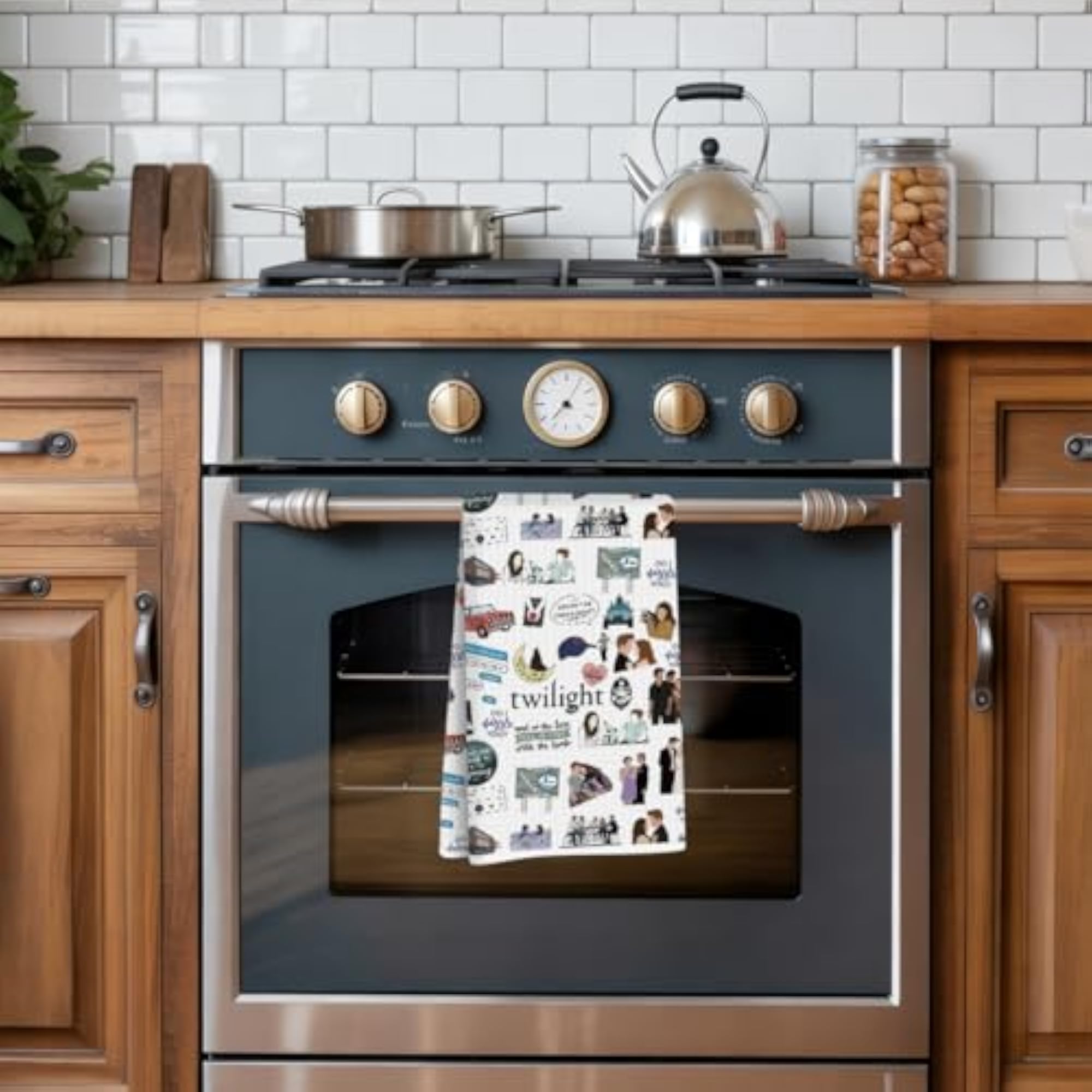 Twilight Merch Kitchen Towel, Absorbent Decorative Waffle Weave