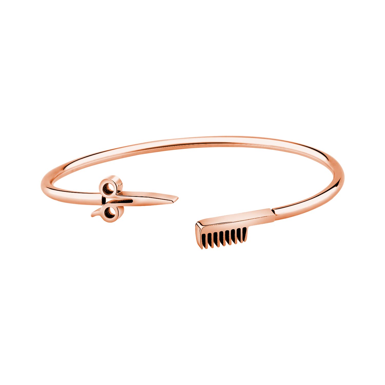 BNQL Hair Stylist Scissor and Comb Bracelet Hair Salon Stylist Thanks Jewelry