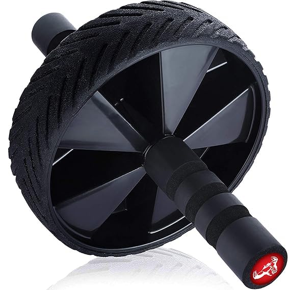 US Sports Ab Wheel Roller with Knee Mat for Men & Women Abs & Muscles Building, Core Workout, Professional Exercise Equipment for Full Body Toning with Strengthen Training (Black)-image-6