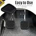 Lyxheth 2PCS Rubber Brake Clutch Pedal Pad Cover, Car Pedal Covers, Non-Slip Break Pedal Covers Replacement 46545-SA5-000 46545SA5000, Car Rubber Clutch Cover Pads Compatible with Accord Civic CRX CRV