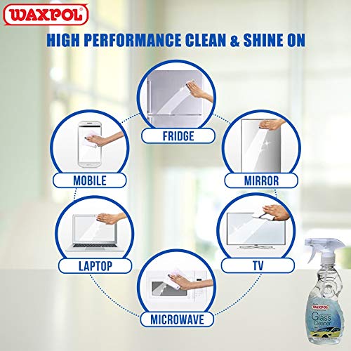 Compare Waxpol High Performance Glass Cleaner 300 ml (Alcohol Based for Multisurface) Price in