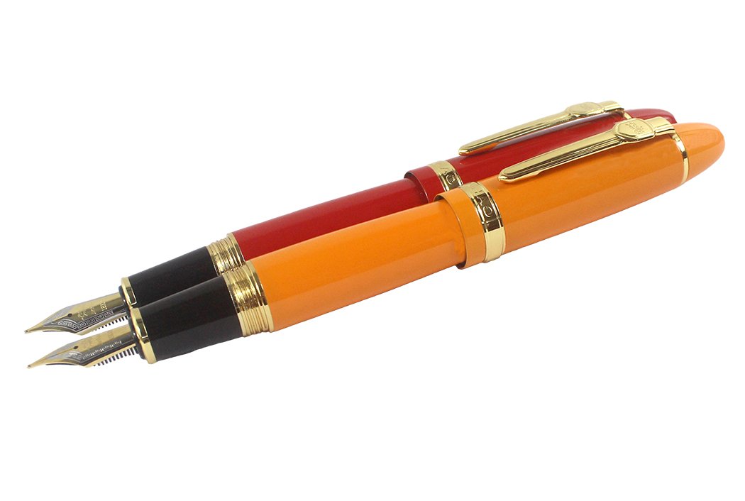 Amazon | Sipliv 2PCS Jinhao 大きくて重いMサイズのペン先18KGP万年筆